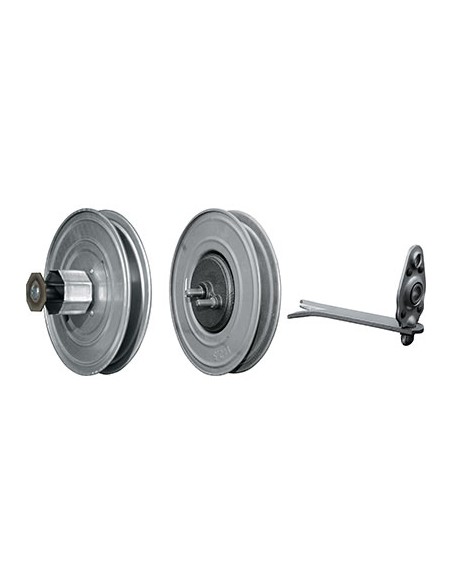 RIDUTTORE X RULLO AVVOLGIBILI ZINCATO MM 250 + SUPPORTO A MURARE