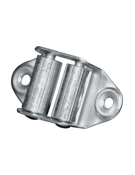 GUIDACINGHIA A RULLI FORI VERTICALI ZINCATO RULLI ACCIAIO H.MM 45