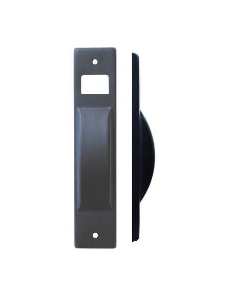 PLACCA AVVOLGITORE A SEMINCASSO ACCIAIO VERNICIATA NERA MM 40X195