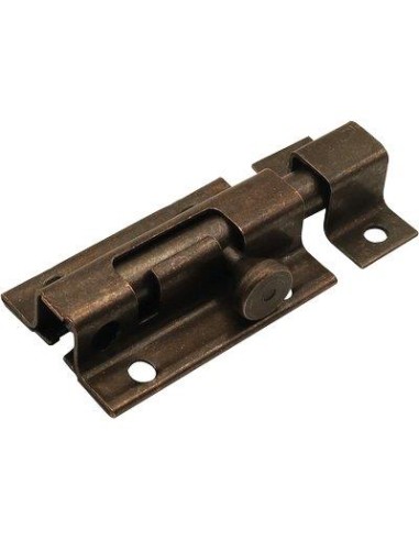 CATENACCIO PORTALUCCHETTO TONDO 15 IBFM BRONZATO PIASTRA MM 33 CM 9/15