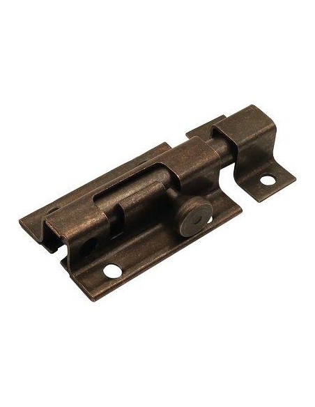 CATENACCIO PORTALUCCHETTO TONDO 15 IBFM BRONZATO PIASTRA MM 33 CM 9/15