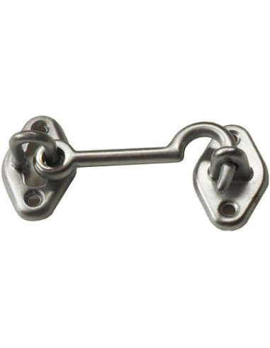 FERMAPERSIANE A GANCIO OTTONE CROMO SATINATO + PIASTRINA MM  60
