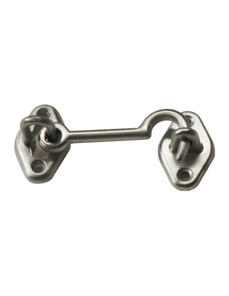 FERMAPERSIANE A GANCIO OTTONE CROMO SATINATO + PIASTRINA MM  60