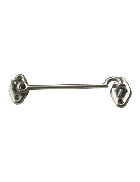 FERMAPERSIANE A GANCIO OTTONE CROMO SATINATO + PIASTRINA MM 120
