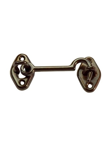 FERMAPERSIANE A GANCIO OTTONE BRONZATO + PIASTRINA MM  60