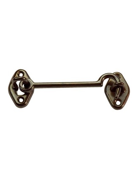 FERMAPERSIANE A GANCIO OTTONE BRONZATO + PIASTRINA MM  80