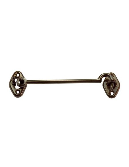 FERMAPERSIANE A GANCIO OTTONE BRONZATO + PIASTRINA MM 100