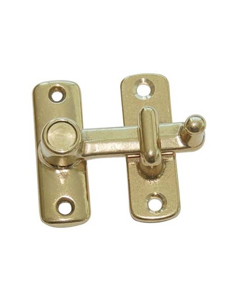 TAVELLINO A SCATTO OTTONE LUCIDO MM 16X50 H.MM 19 + INCONTRO MM 16X50 I.MM  5
