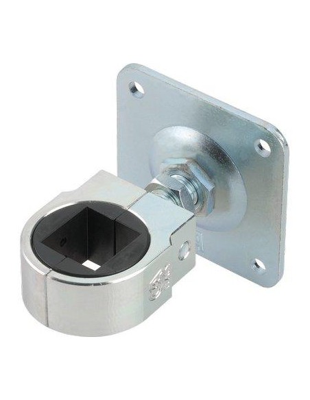 CARDINE A SALDARE MATRIX + PIASTRA 848 COMBI ZINCATO REGOLABILE M22 X TUBOLARE MM 35X35