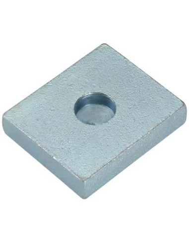 PIASTRA PERNO INFERIORE A SALDARE 349 COMBI ZINCATA MM 60X60 F.MM 24,5 S.MM 20