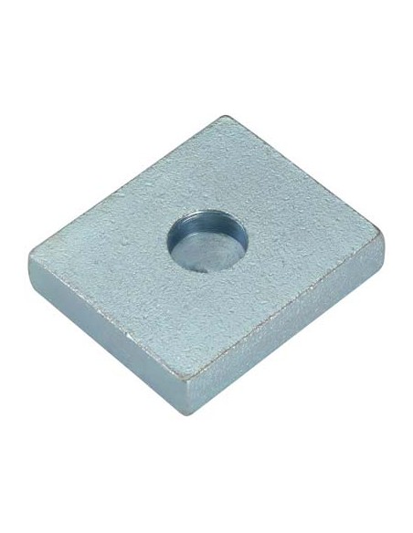 PIASTRA PERNO INFERIORE A SALDARE 349 COMBI ZINCATA MM 60X60 F.MM 24,5 S.MM 20