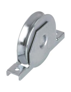 RUOTA CANCELLO A SALDARE GOLA V 427 COMBI ZINCATA SUPPORTO INTERNO + CUSCINETTO MM  80