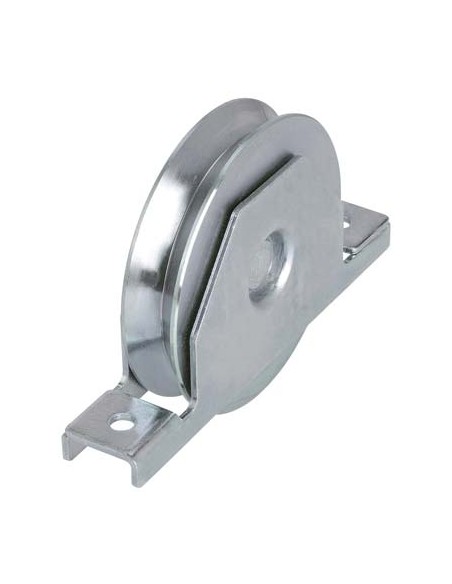 RUOTA CANCELLO A SALDARE GOLA V 427 COMBI ZINCATA SUPPORTO INTERNO + CUSCINETTO MM  80