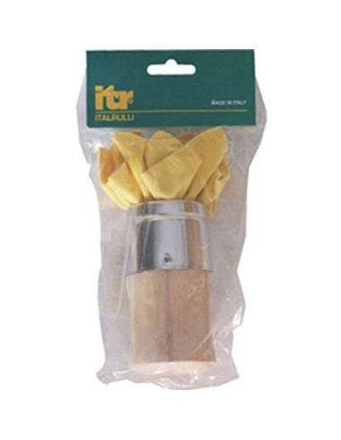 TAMPONE DECORATIVO T8 ITR BASE LEGNO TONDA CM  5