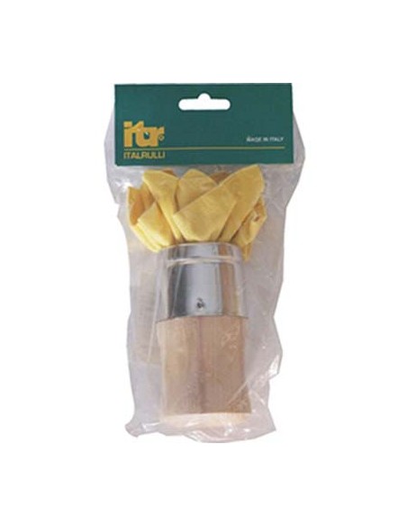TAMPONE DECORATIVO T8 ITR BASE LEGNO TONDA CM  5