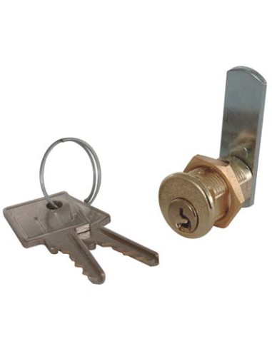 SERRATURA A CILINDRO LEVA DRITTA 21 MERONI OTTONE CROMATO F.MM 16 L.MM 30