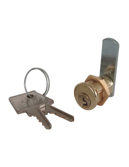 SERRATURA A CILINDRO LEVA DRITTA 21 MERONI OTTONE CROMATO F.MM 16 L.MM 30