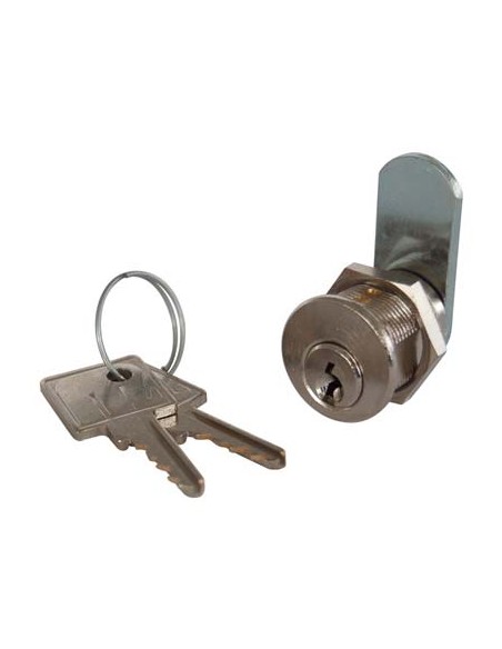 SERRATURA A CILINDRO LEVA DRITTA 22 MERONI OTTONE CROMATO F.MM 20 L.MM 25