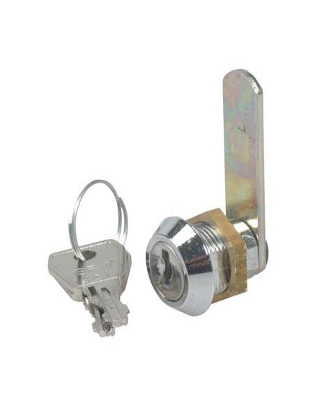SERRATURA A CILINDRO LEVA DRITTA ACCIAIO CROMATO F.MM 16 L.MM 15