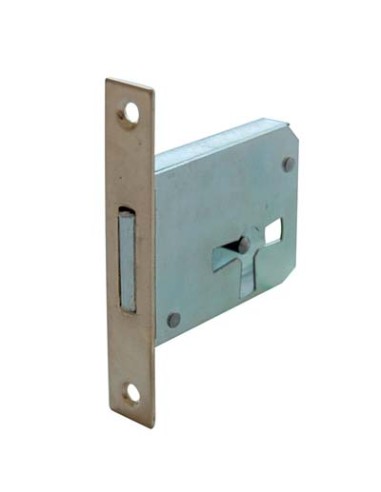 SERRATURA MOBILI A INFILARE B.QUADRO OTTONATO F.MM 12 1 LEVA E.MM 30 DX