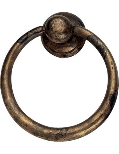 MANIGLIETTA MOBILI ARTE POVERA MG26 METALSTYLE ZAMA OTTONE ANTICATO MM 33