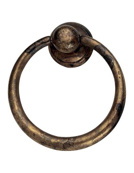 MANIGLIETTA MOBILI ARTE POVERA MG26 METALSTYLE ZAMA OTTONE ANTICATO MM 40