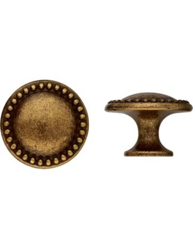 POMOLO ZAMA FLORENCE MG650 METALSTYLE OTTONE ANTICATO MM 25