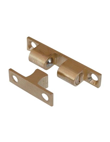 CRICCHETTO A DUE SFERE SPORTELLI OTTONE LUCIDO  MM  8X44