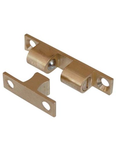 CRICCHETTO A DUE SFERE SPORTELLI OTTONE LUCIDO  MM  9X49