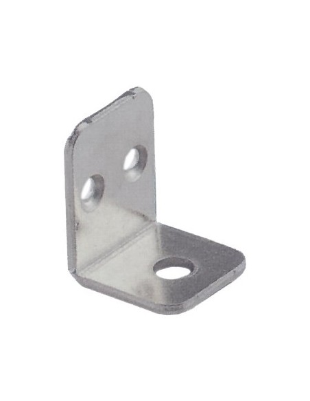 MENSOLINA REGGIPIANO A SQUADRA BORDO QUADRO ACCIAIO NICHELATO MM 22X28
