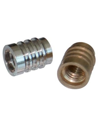 BUSSOLA X MENSOLA TORNITA OTTONE NICHELATO MM 7X9 FILETTO M5