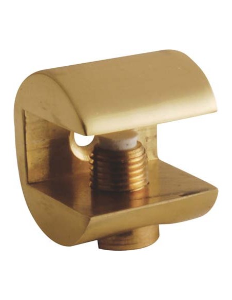 REGGIVETRO A MORSETTO COTTALI OTTONE LUCIDO D.MM 23 S.VETRO MAX MM 10