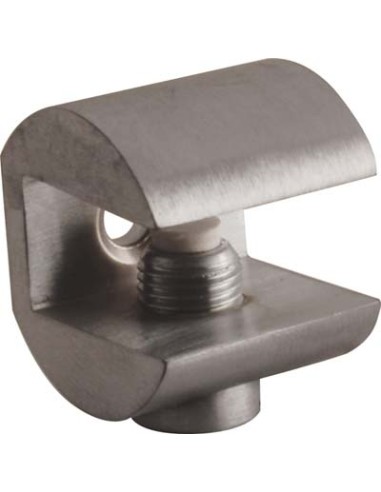REGGIVETRO A MORSETTO COTTALI OTTONE CROMO SATINATO D.MM 23 S.VETRO MAX MM 10