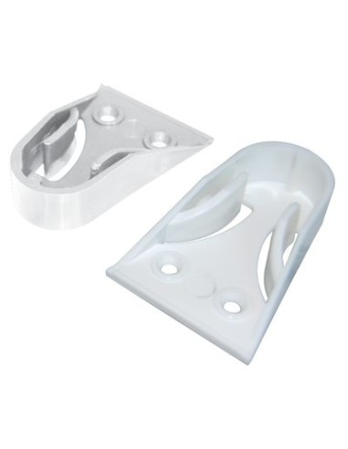 REGGITUBO ARMADIO TONDO LATERALE PLASTICA BIANCO TUBO MM 18