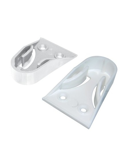 REGGITUBO ARMADIO TONDO LATERALE PLASTICA BIANCO TUBO MM 18