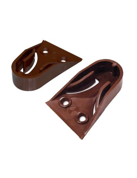 REGGITUBO ARMADIO TONDO LATERALE PLASTICA MARRONE TUBO MM 18