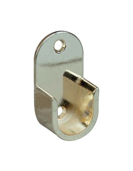 REGGITUBO ARMADIO TONDO LATERALE ZAMA OTTONE LUCIDO TUBO MM 18