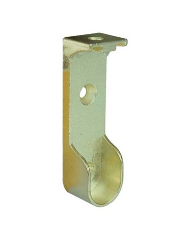 REGGITUBO ARMADIO OVALE LATERALE A SOFFITTO ZAMA OTTONATO TUBO MM 30X15