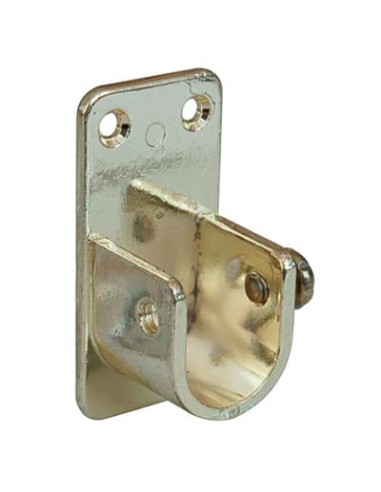 REGGITUBO ARMADIO OVALE LATERALE ZAMA OTTONE LUCIDO TUBO MM 30X15