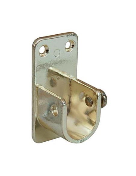REGGITUBO ARMADIO OVALE LATERALE ZAMA OTTONE LUCIDO TUBO MM 30X15