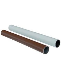 TUBO ARMADIO TONDO PLASTICATO ACCIAIO SALDATO NOCE MM 18 MT 3,00