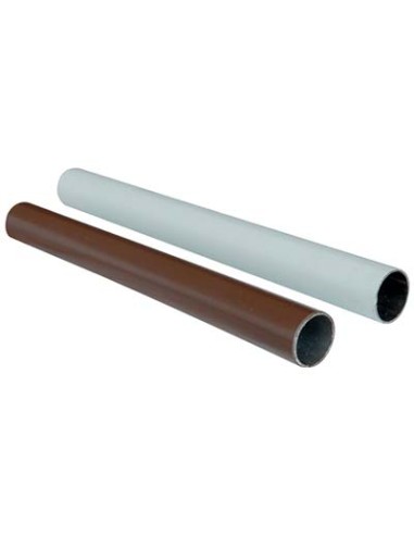 TUBO ARMADIO TONDO PLASTICATO ACCIAIO SALDATO BIANCO MM 18 MT 3,00