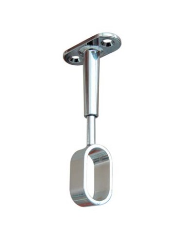 REGGITUBO ARMADIO OVALE REGOLABILE CENTRALE ZAMA CROMATO H.MM 68/95 TUBO MM 30X15