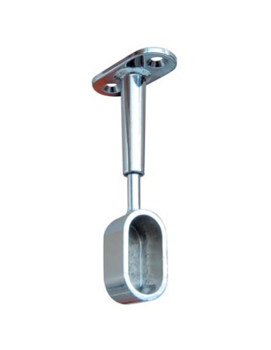 REGGITUBO ARMADIO OVALE REGOLABILE FINALE ZAMA CROMATO H.MM 68/95 TUBO MM 30X15