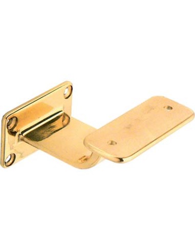 SUPPORTO X CORRIMANO BASE RETTANGOLARE OTTONE LUCIDO