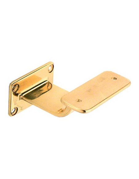 SUPPORTO X CORRIMANO BASE RETTANGOLARE OTTONE LUCIDO