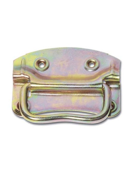 MANIGLIA AMERICANA X BAULE ACCIAIO OTTONATO MM 110X85