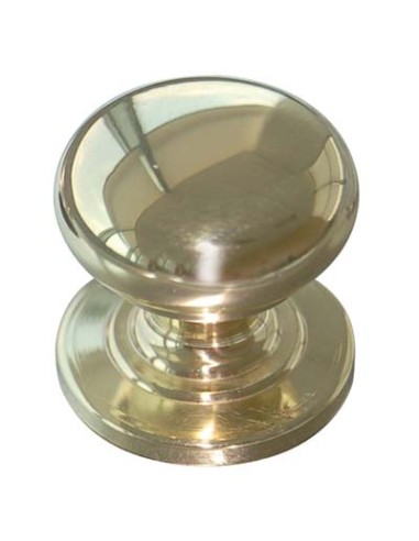 POMOLO OTTONE TORNITO SFERA PIANA 2460 LUCIDO MM 20X25