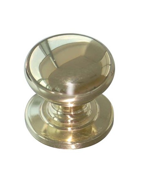 POMOLO OTTONE TORNITO SFERA PIANA 2460 LUCIDO MM 25X30