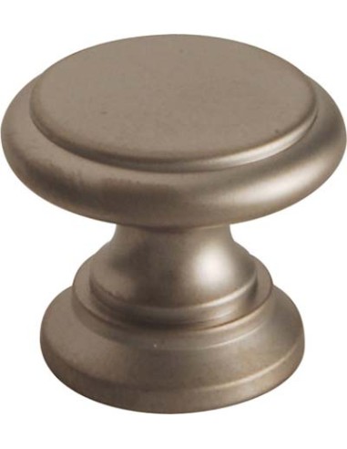 POMOLO OTTONE TORNITO TESTA PIANA CROMO SATINATO MM 20X17